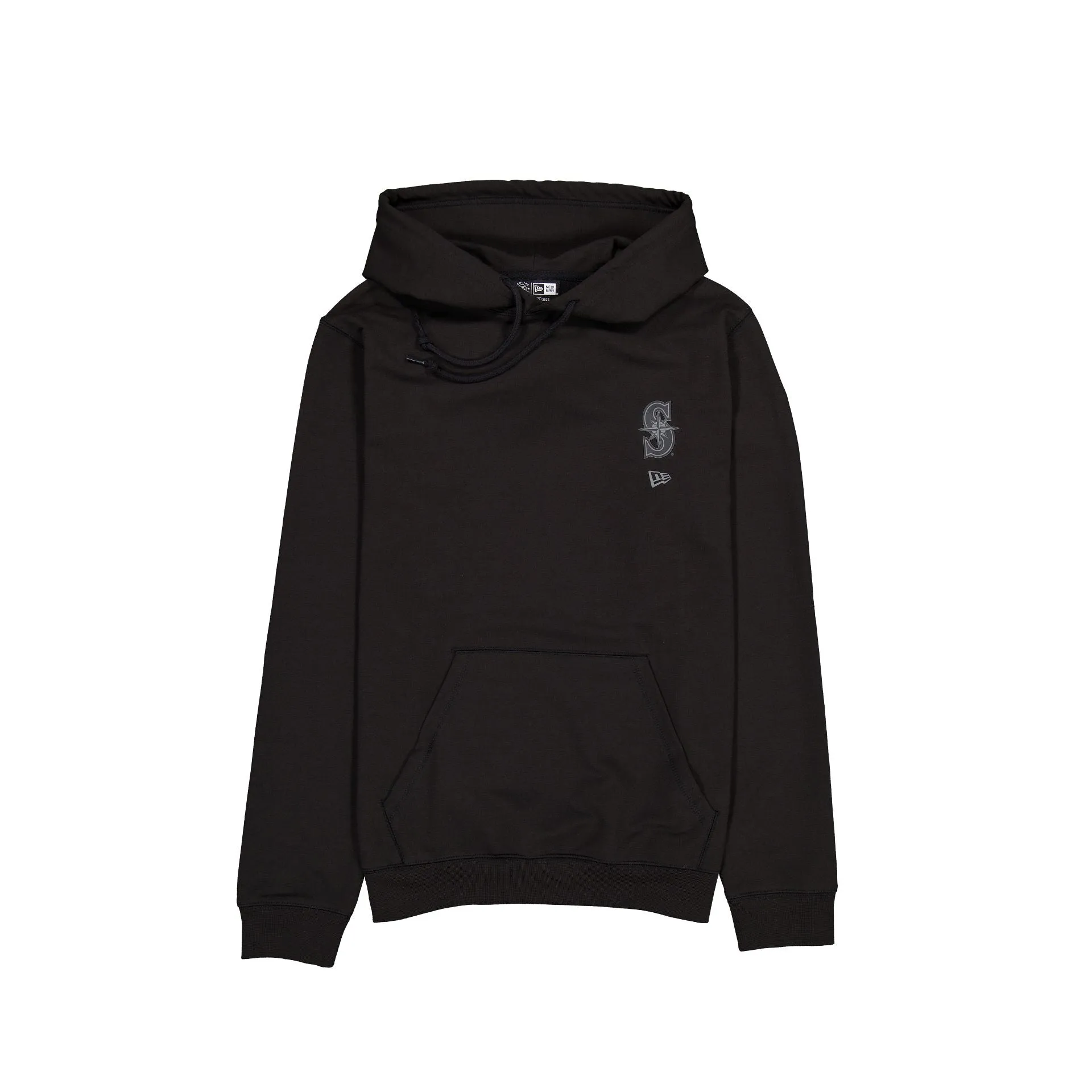 Seattle Mariners Logo Essentials Tonal Black Hoodie sold by New Era