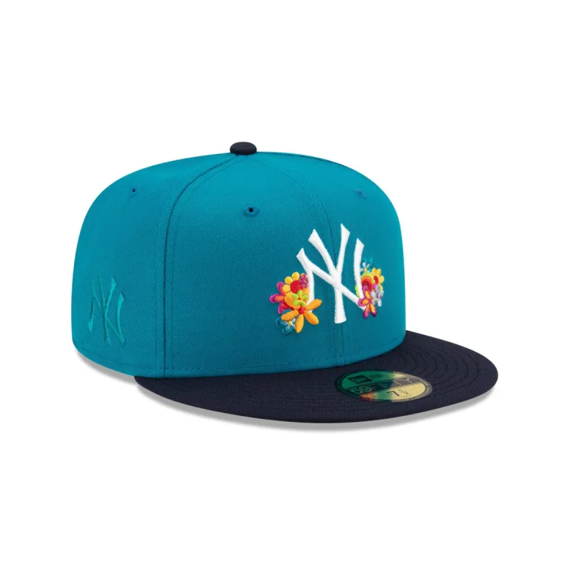 Just Caps Flower Power New York Yankees 59FIFTY Fitted Hat sold by New Era
