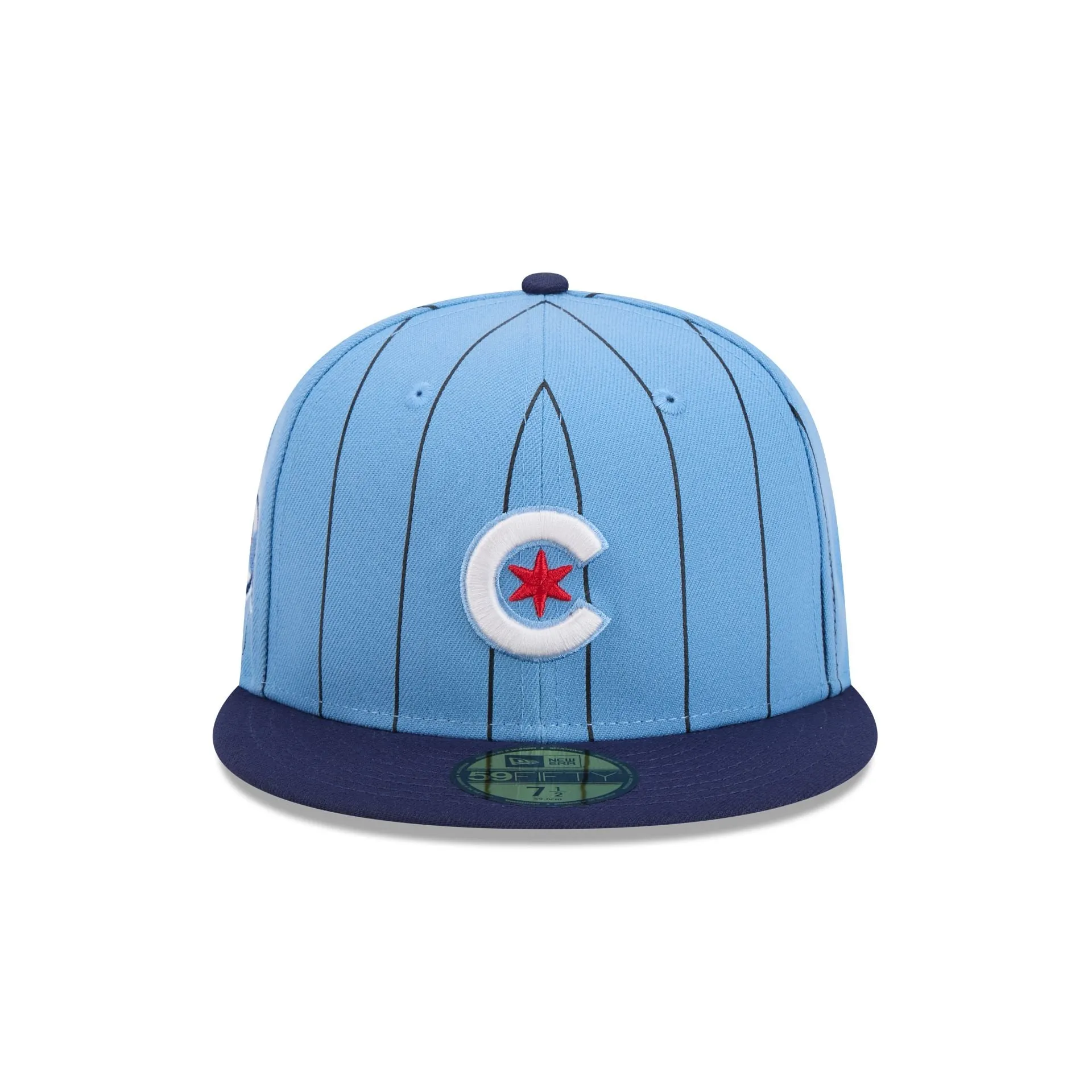Chicago Cubs Throwback Pinstripe 59FIFTY Fitted Hat sold by New Era product image thumbnail 2