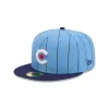 Chicago Cubs Throwback Pinstripe 59FIFTY Fitted Hat sold by New Era