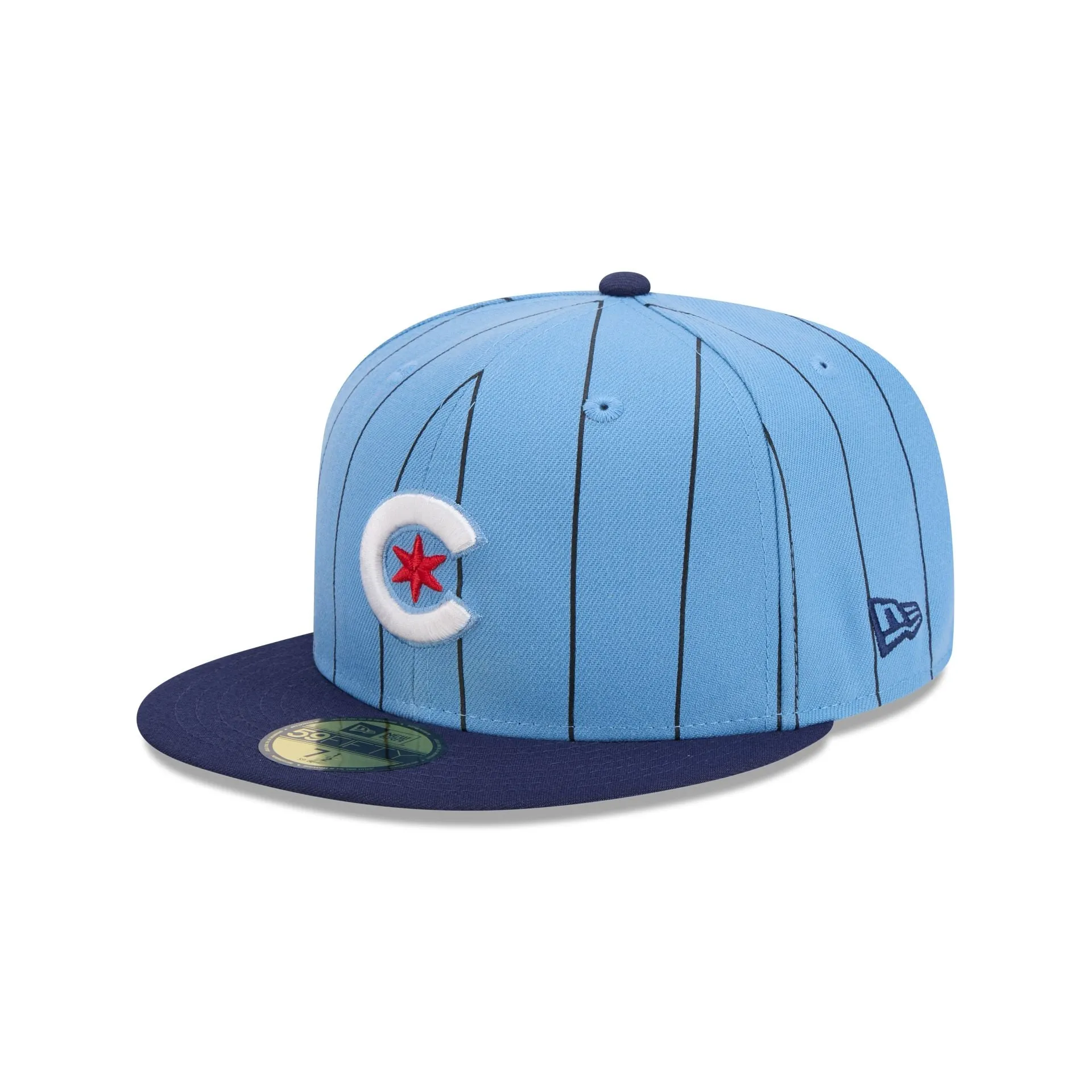 Chicago Cubs Throwback Pinstripe 59FIFTY Fitted Hat sold by New Era product image thumbnail 3