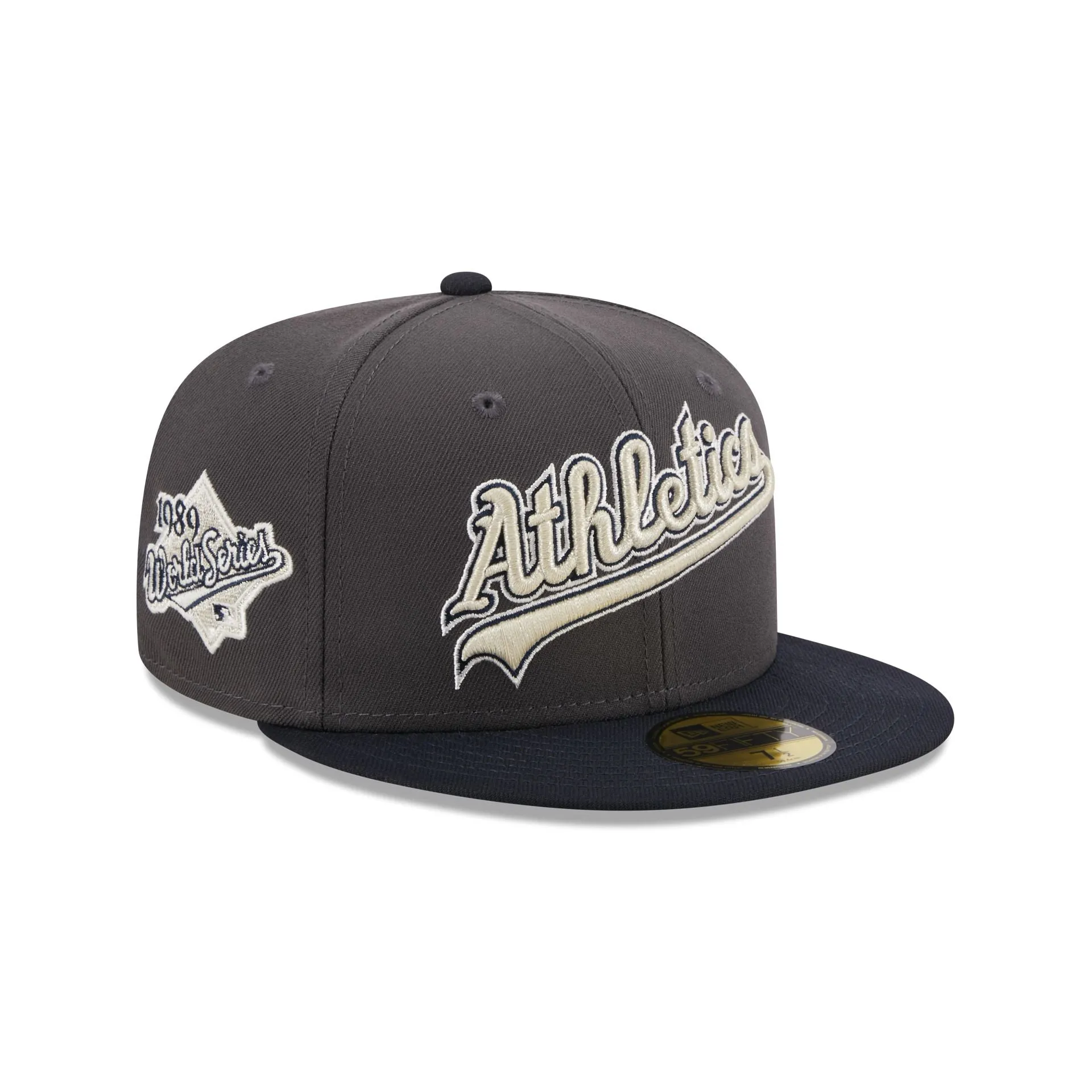 Oakland Athletics Graphite Crown 59FIFTY Fitted Hat sold by New Era
