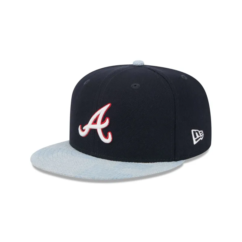 Atlanta Braves Patch Denim 59FIFTY Fitted Hat sold by New Era