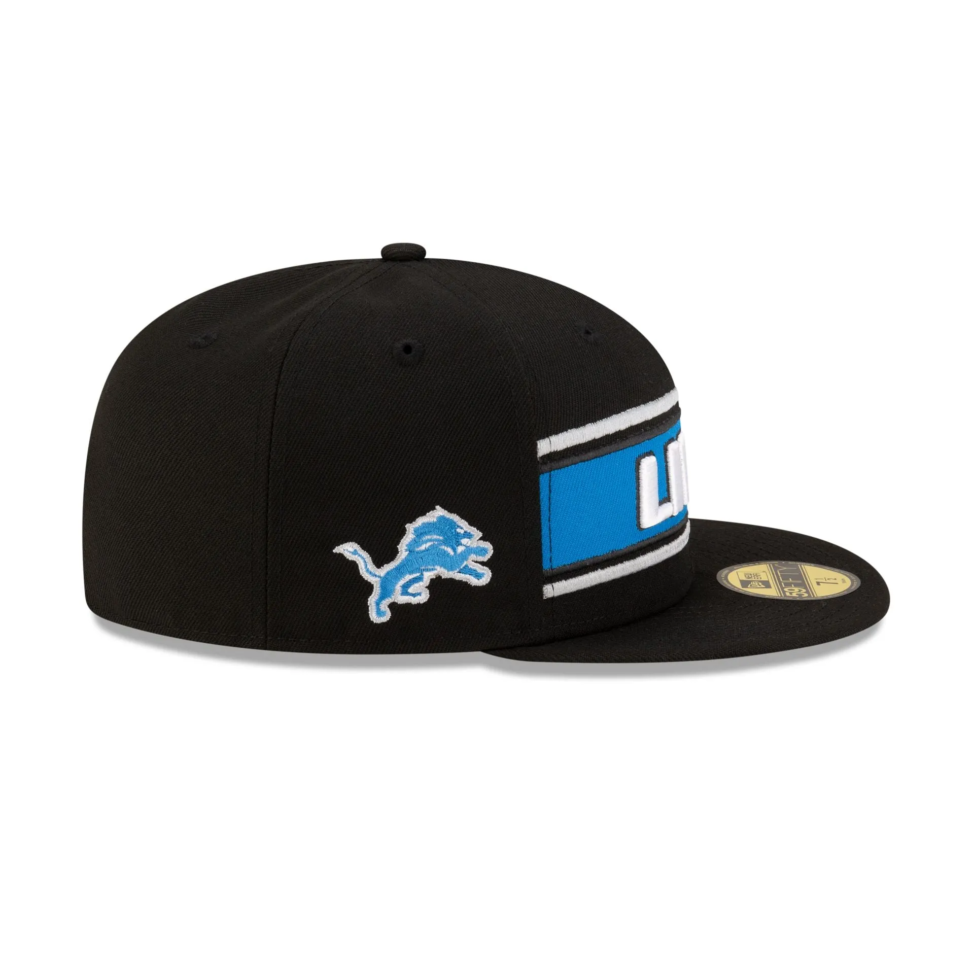 Detroit Lions 2024 Sideline Black 59FIFTY Fitted Hat sold by New Era product image thumbnail 4