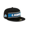Detroit Lions 2024 Sideline Black 59FIFTY Fitted Hat sold by New Era