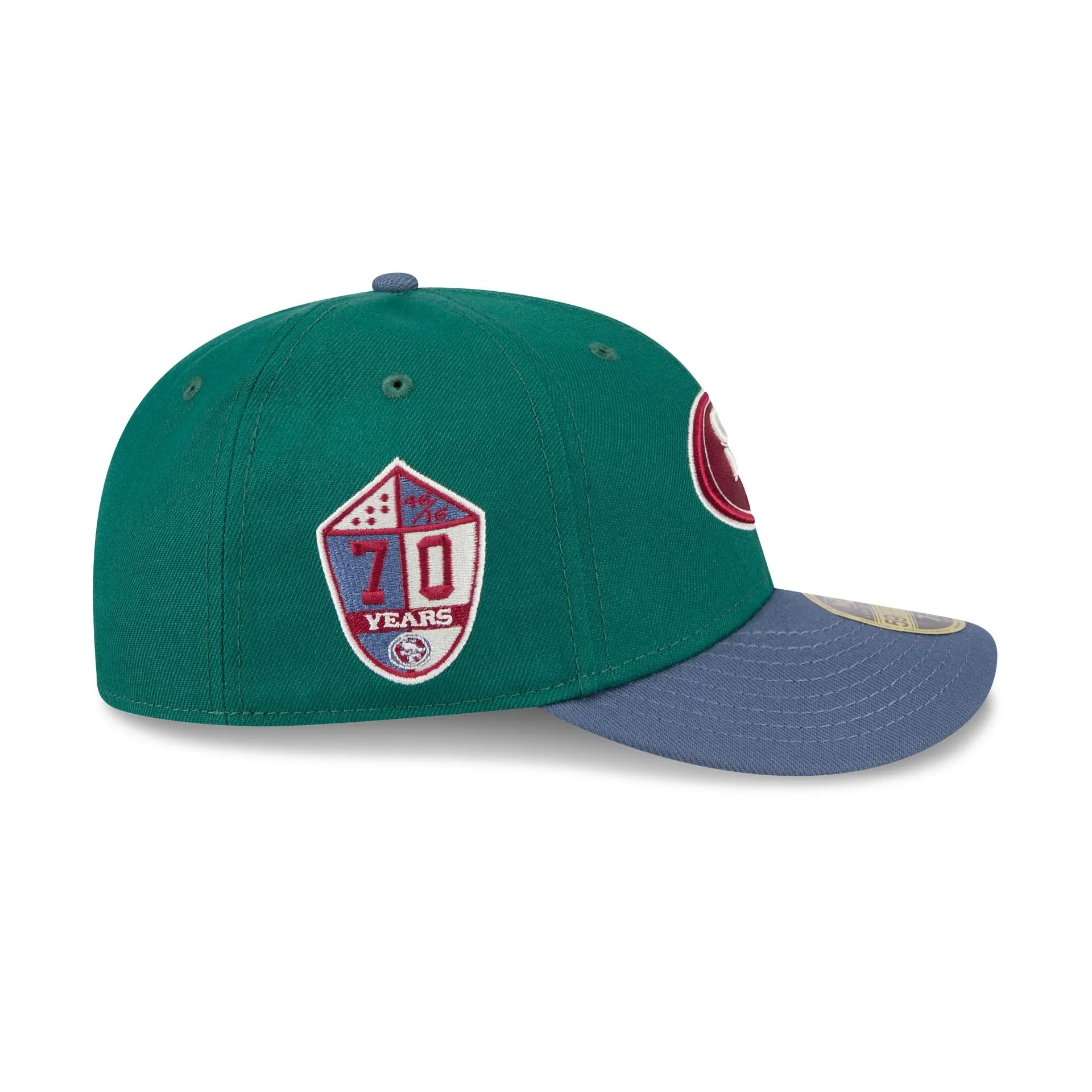 San Francisco 49ers Green Gemstone Low Profile 59FIFTY Fitted Hat sold by New Era product image thumbnail 4