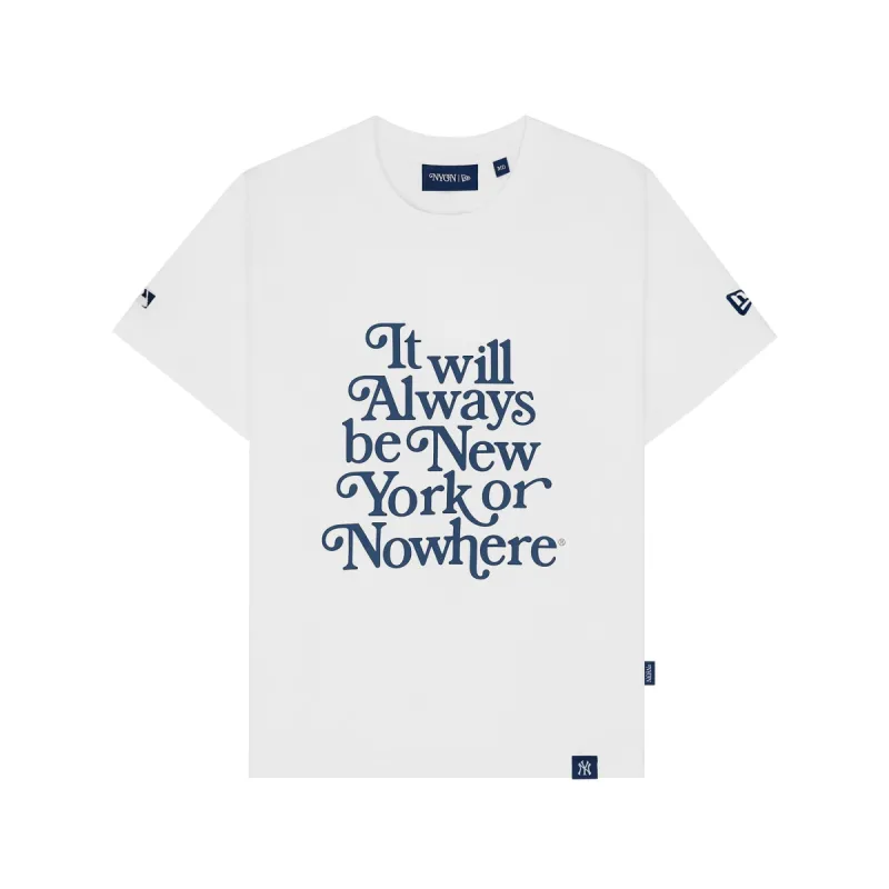 New York or Nowhere x New York Yankees White Women's T-Shirt sold by New Era