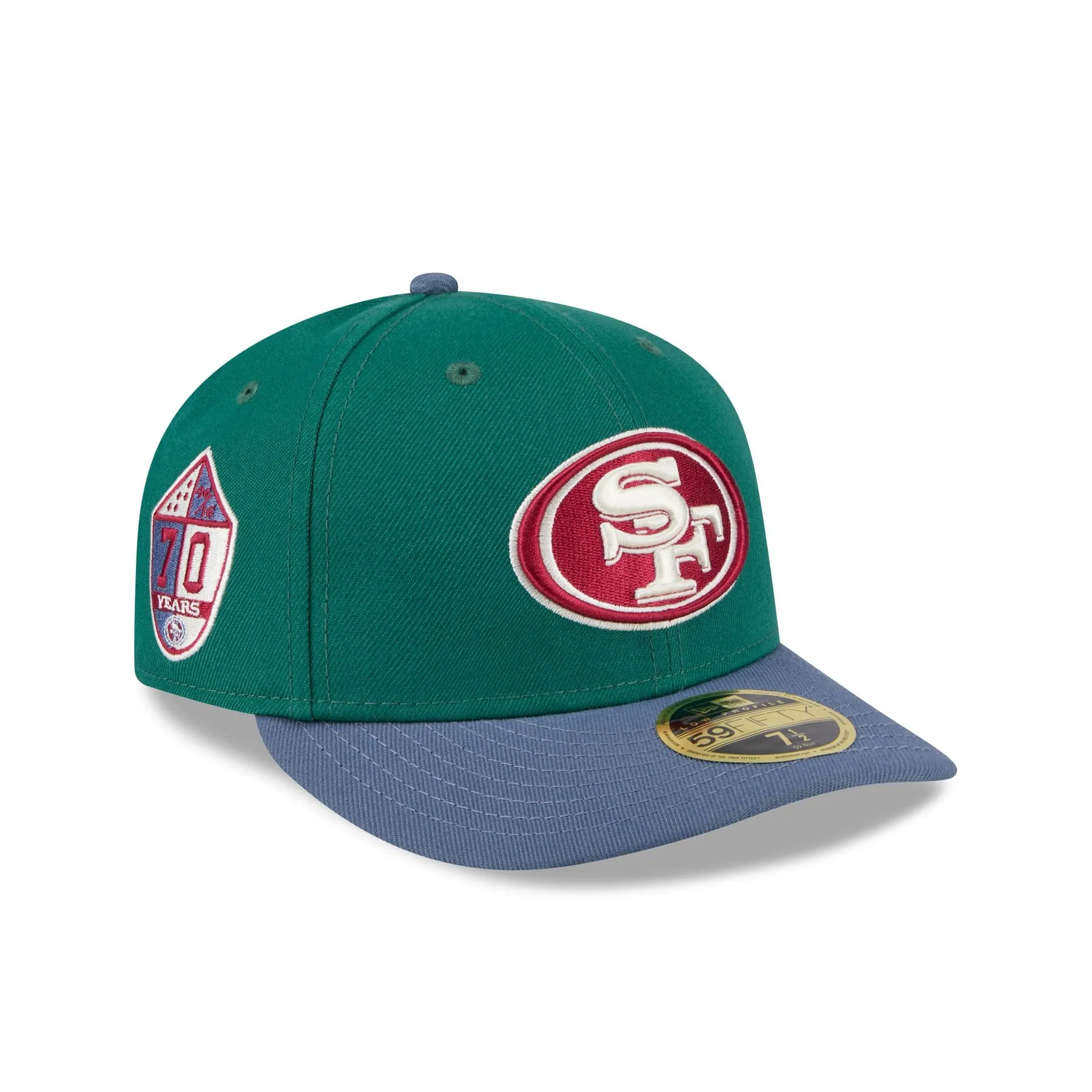San Francisco 49ers Green Gemstone Low Profile 59FIFTY Fitted Hat sold by New Era