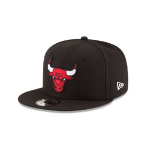 Chicago Bulls Black 9FIFTY Snapback Hat sold by New Era