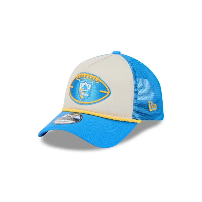 Los Angeles Chargers 2024 Historic Sideline 9FORTY A-Frame Snapback Hat sold by New Era