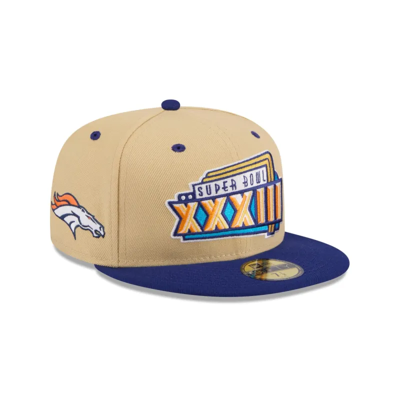 Denver Broncos Super Bowl Side Patch 59FIFTY Fitted Hat sold by New Era