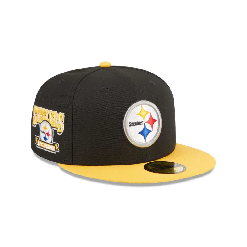 Pittsburgh Steelers Throwback Hidden 59FIFTY Fitted Hat sold by New Era