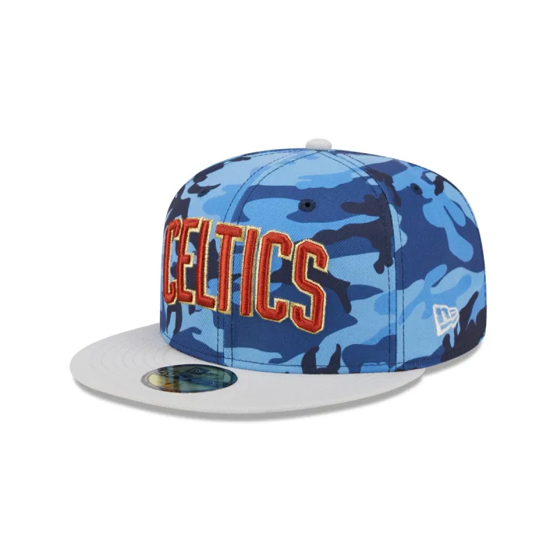 Boston Celtics Blue Camo 59FIFTY Fitted Hat sold by New Era