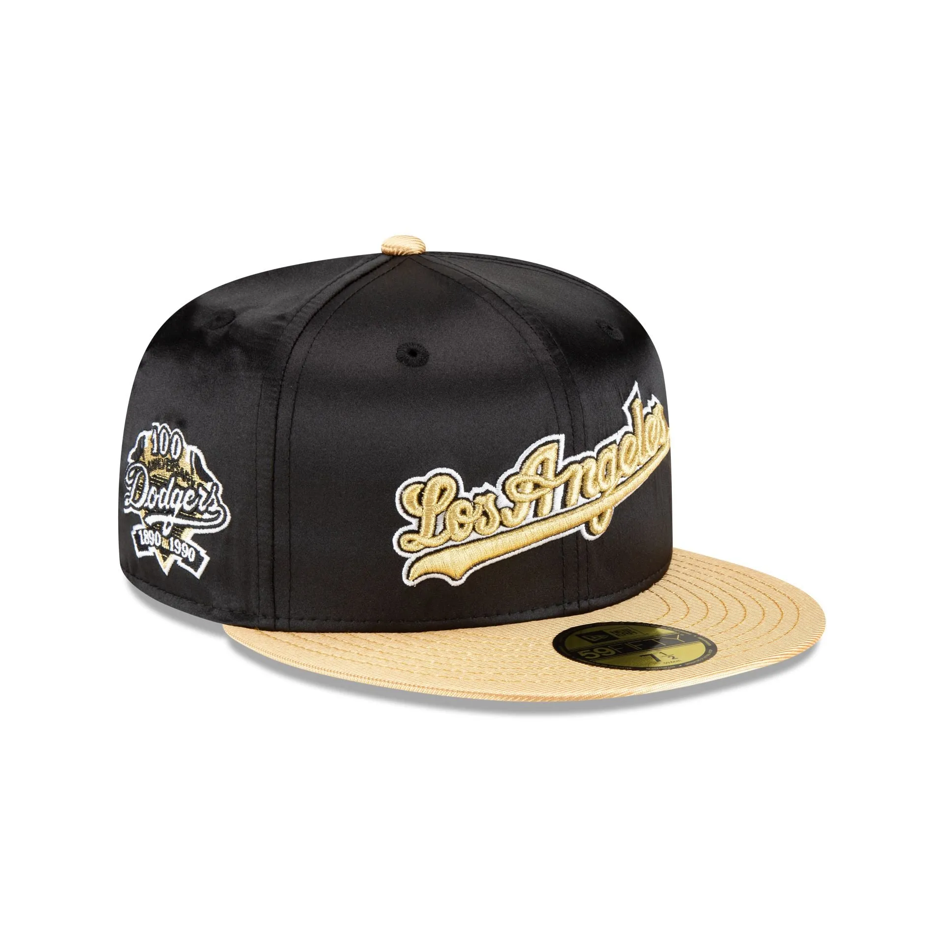 Los Angeles Dodgers Metallic Gold 59FIFTY Fitted Hat sold by New Era