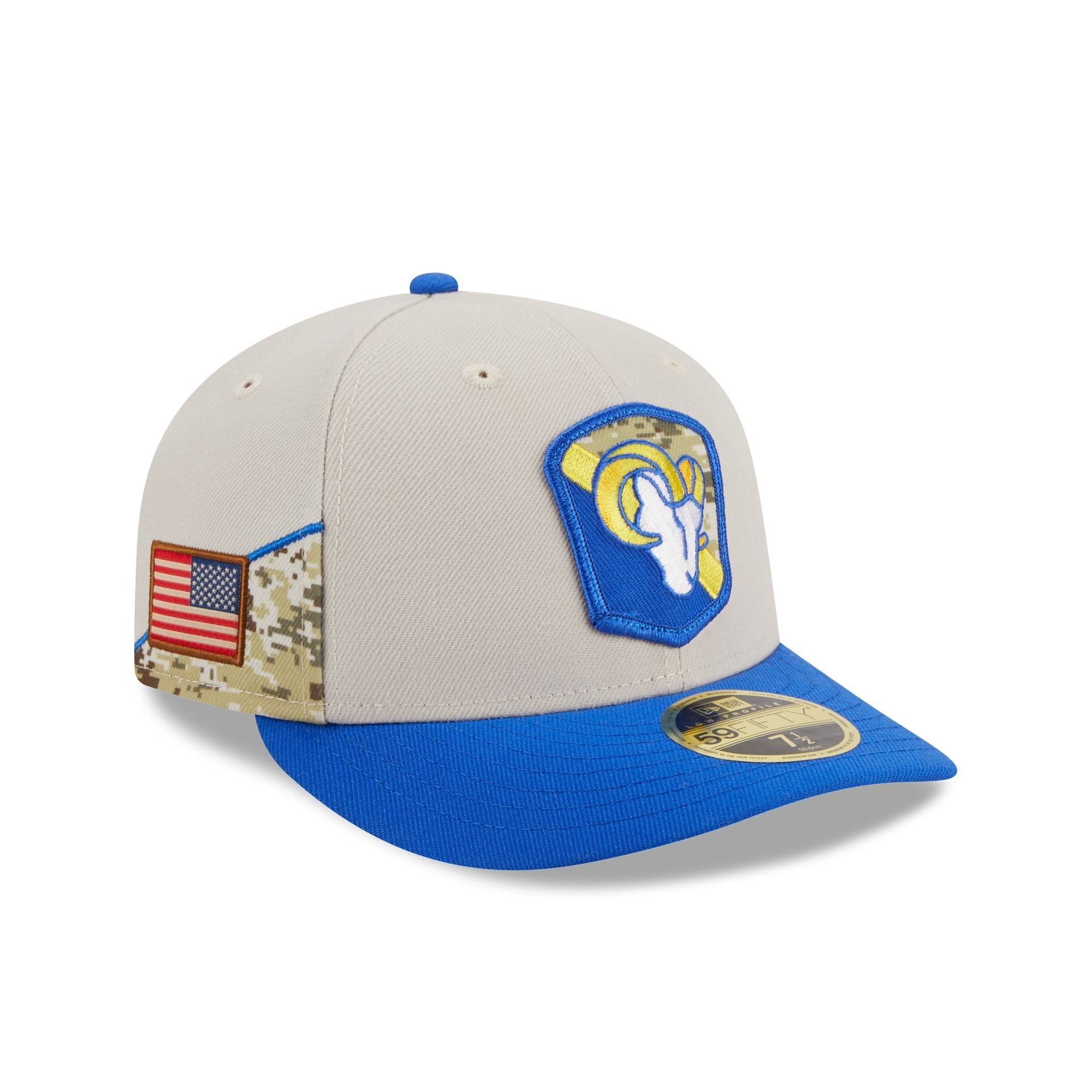 Los Angeles Rams 2023 Salute to Service Low Profile 59FIFTY Fitted Hat sold by New Era