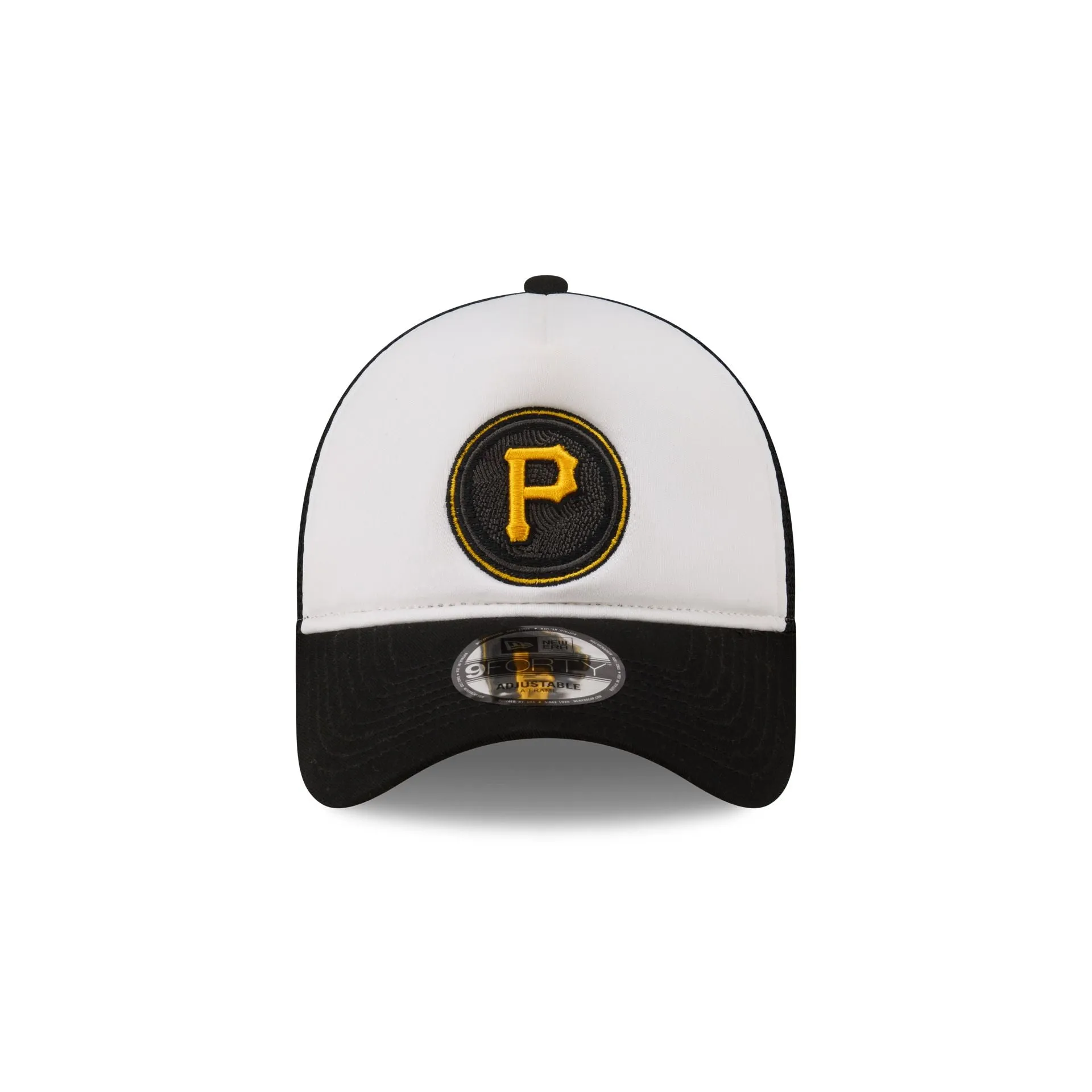 Pittsburgh Pirates White Crown 9FORTY A-Frame Trucker Hat sold by New Era product image thumbnail 2