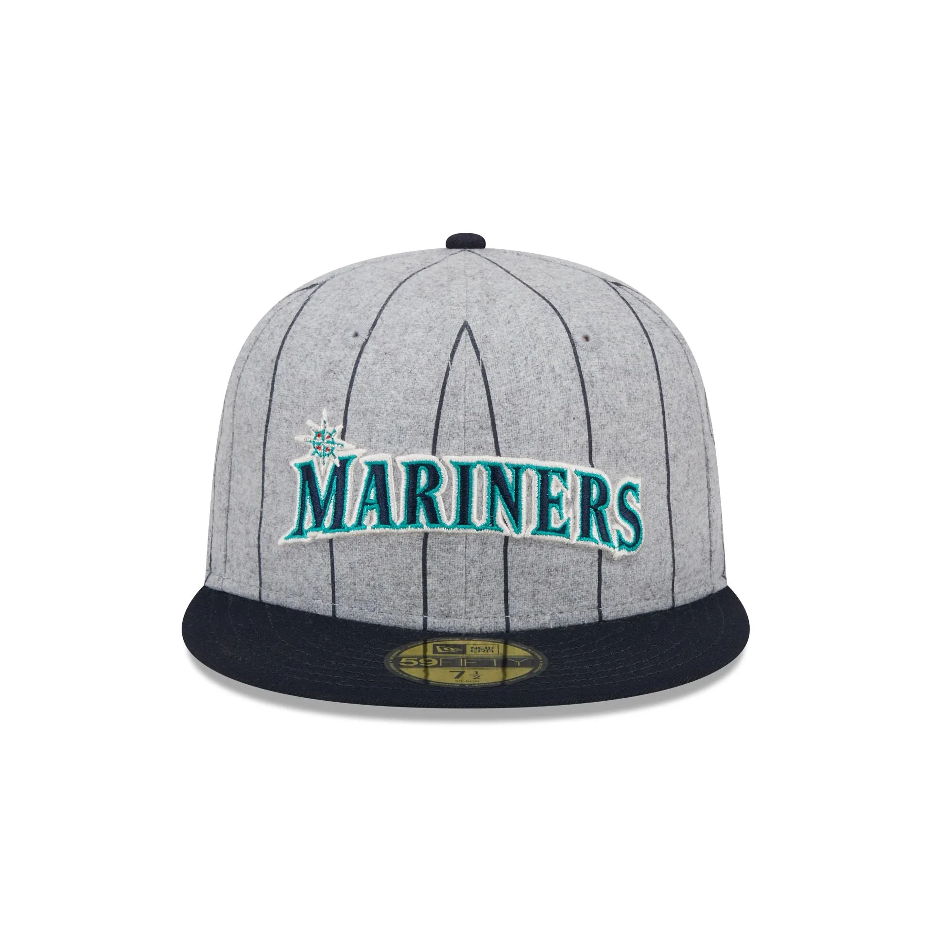 Seattle Mariners Heather Pinstripe 59FIFTY Fitted Hat sold by New Era product image thumbnail 2
