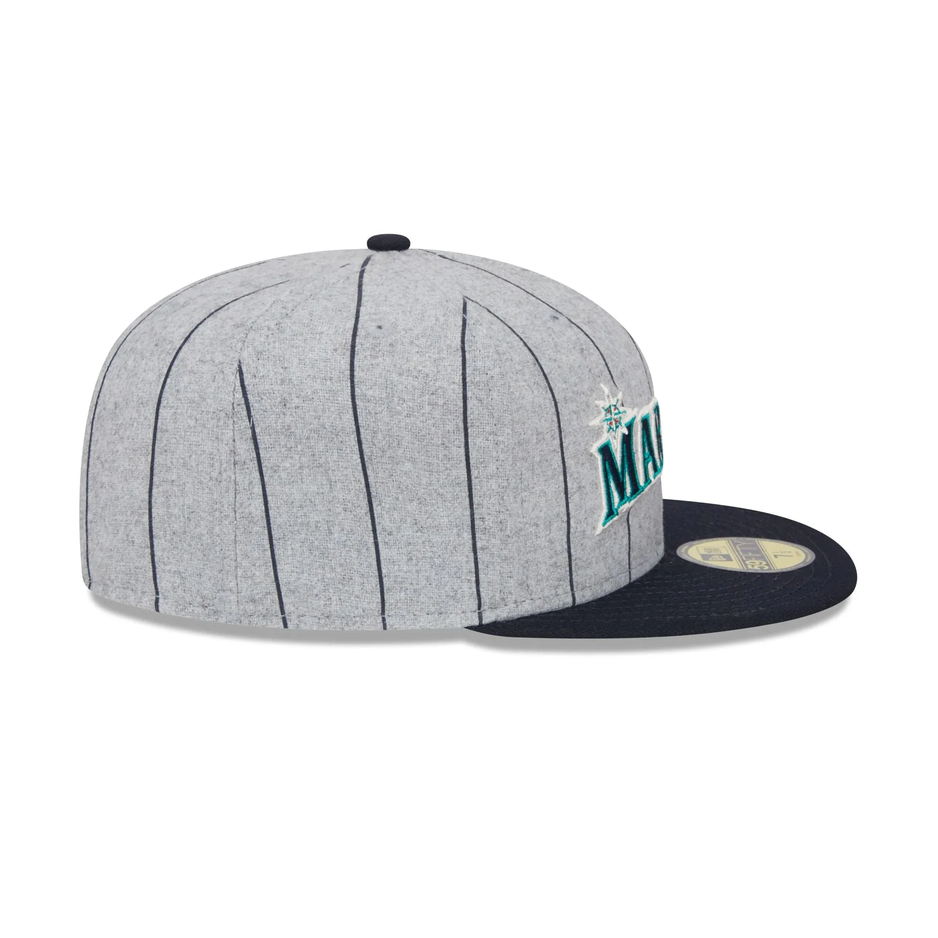 Seattle Mariners Heather Pinstripe 59FIFTY Fitted Hat sold by New Era product image thumbnail 5