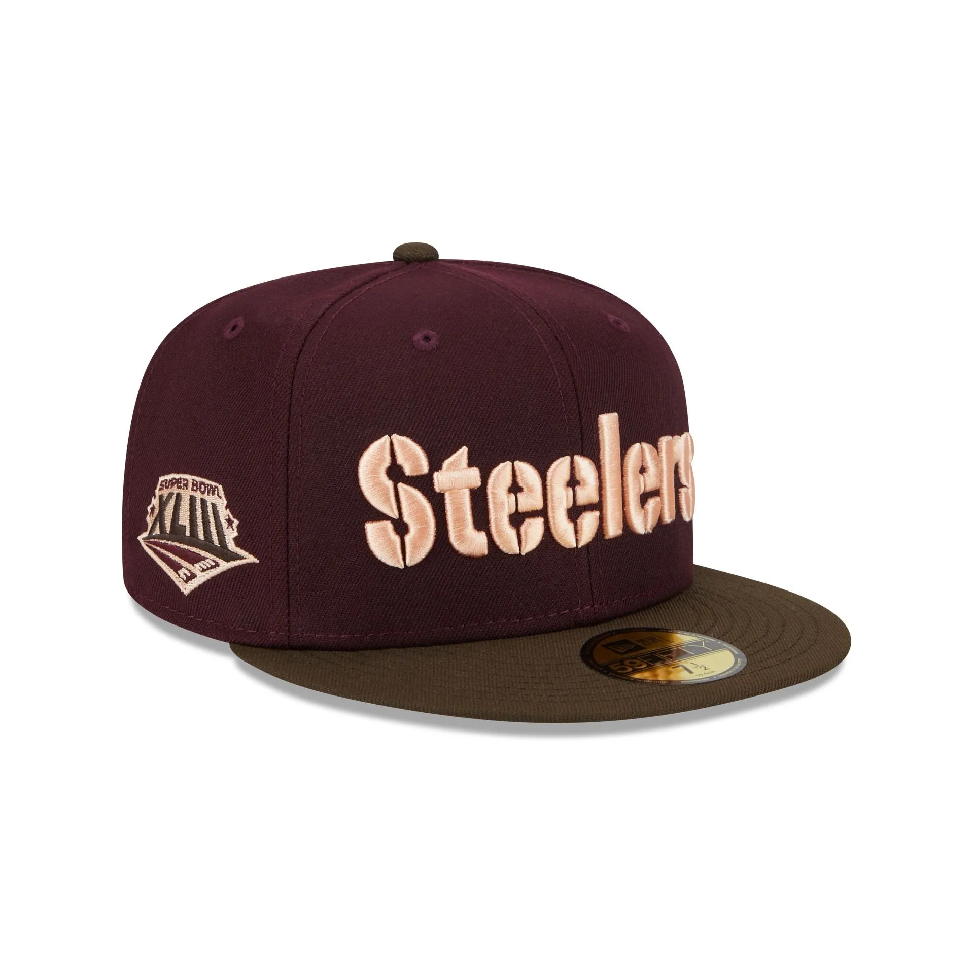 Pittsburgh Steelers Berry Chocolate 59FIFTY Fitted Hat sold by New Era