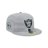 Las Vegas Raiders 2024 Sideline Gray 59FIFTY Fitted Hat sold by New Era
