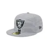 Las Vegas Raiders 2024 Sideline Gray 59FIFTY Fitted Hat sold by New Era