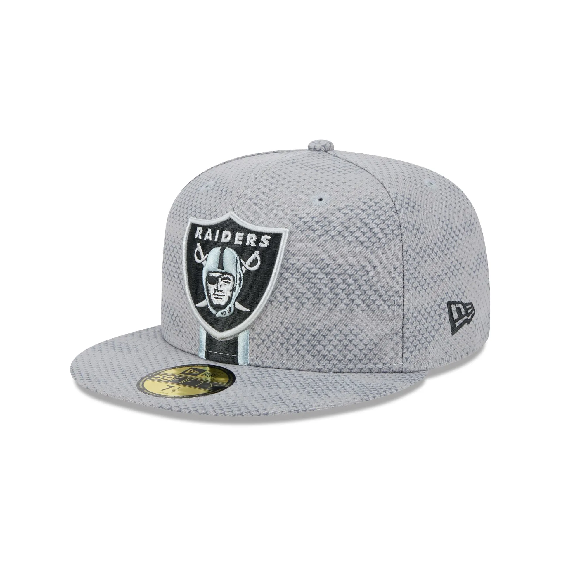 Las Vegas Raiders 2024 Sideline Gray 59FIFTY Fitted Hat sold by New Era product image thumbnail 3