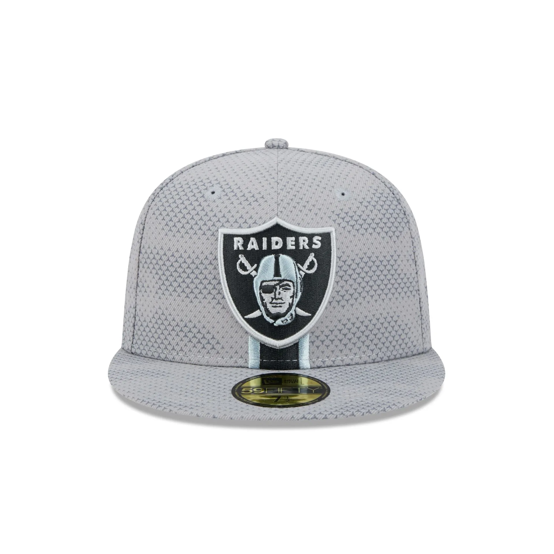 Las Vegas Raiders 2024 Sideline Gray 59FIFTY Fitted Hat sold by New Era product image thumbnail 2