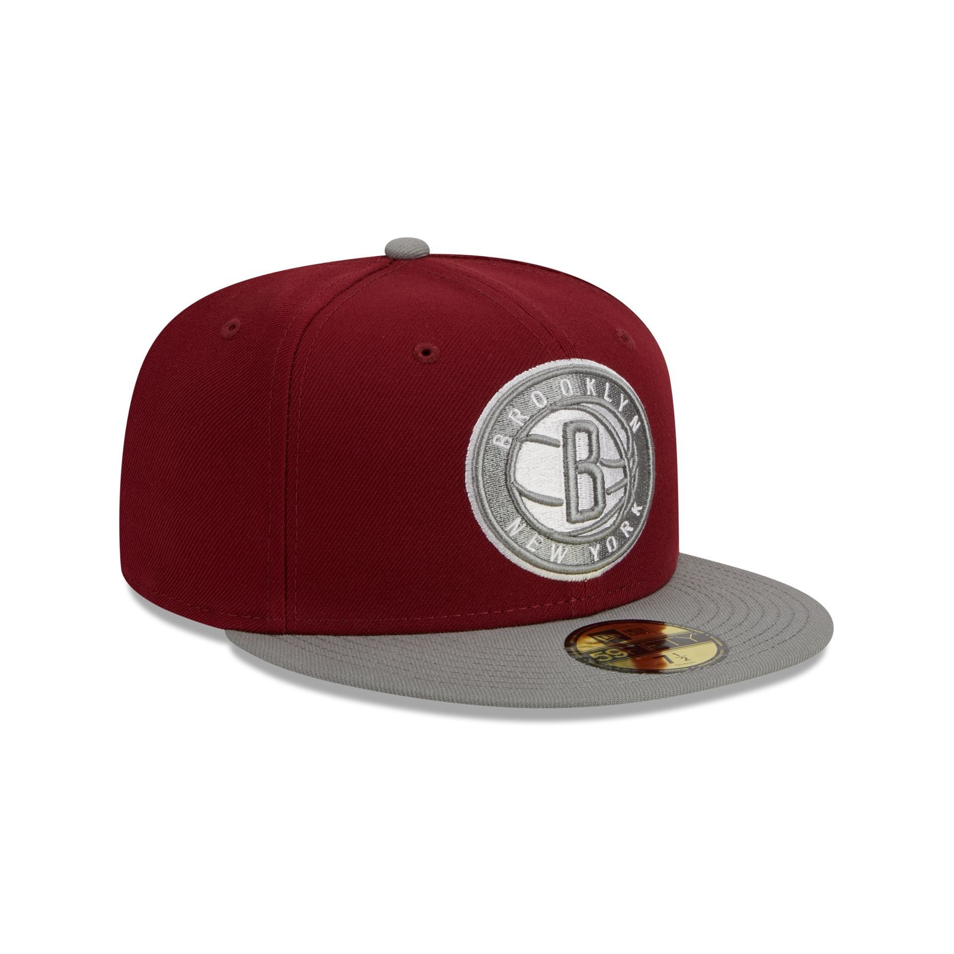 Brooklyn Nets Color Pack Red 59FIFTY Fitted Hat sold by New Era product image thumbnail 3