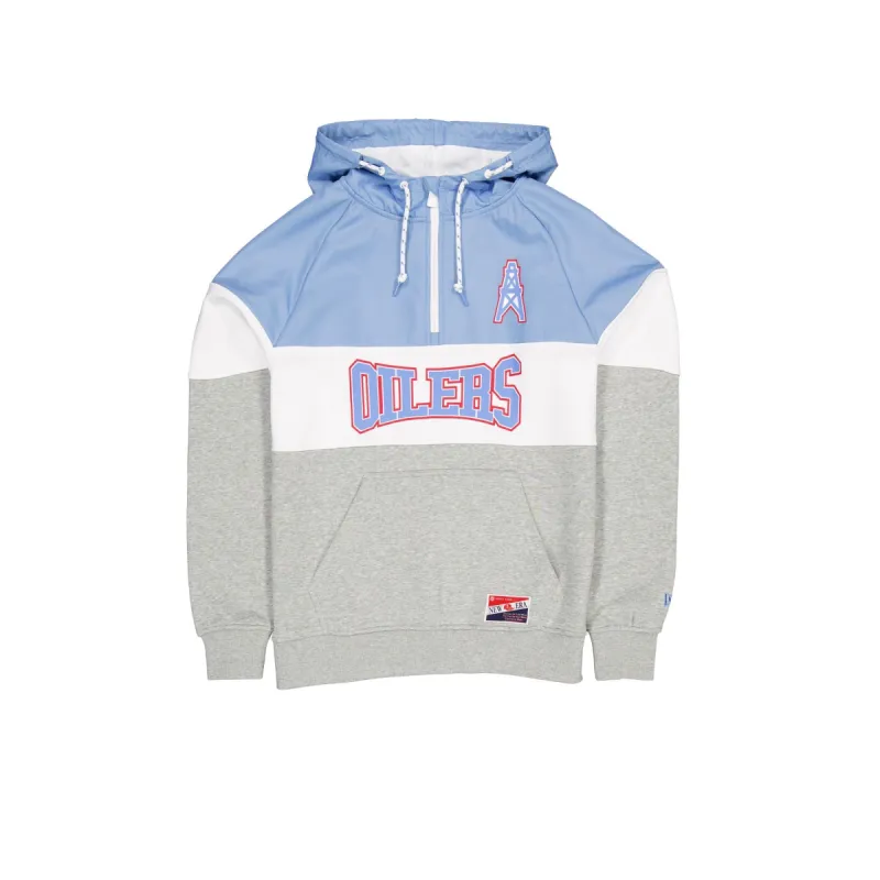 Oilers Throwback Color Block Hoodie sold by New Era