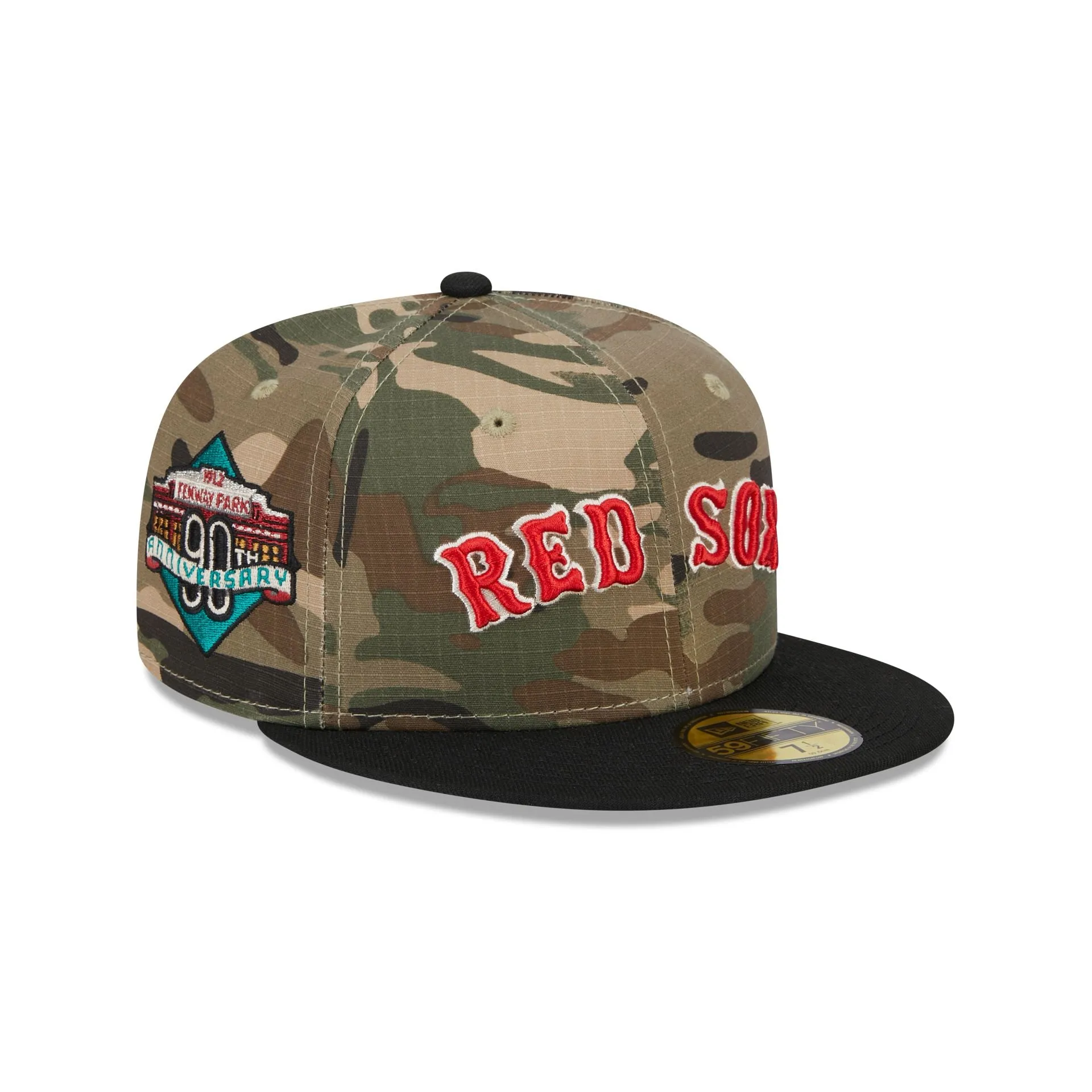 Boston Red Sox Camo Crown 59FIFTY Fitted Hat sold by New Era
