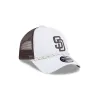 San Diego Padres Court Sport 9FORTY A-Frame Trucker Hat sold by New Era
