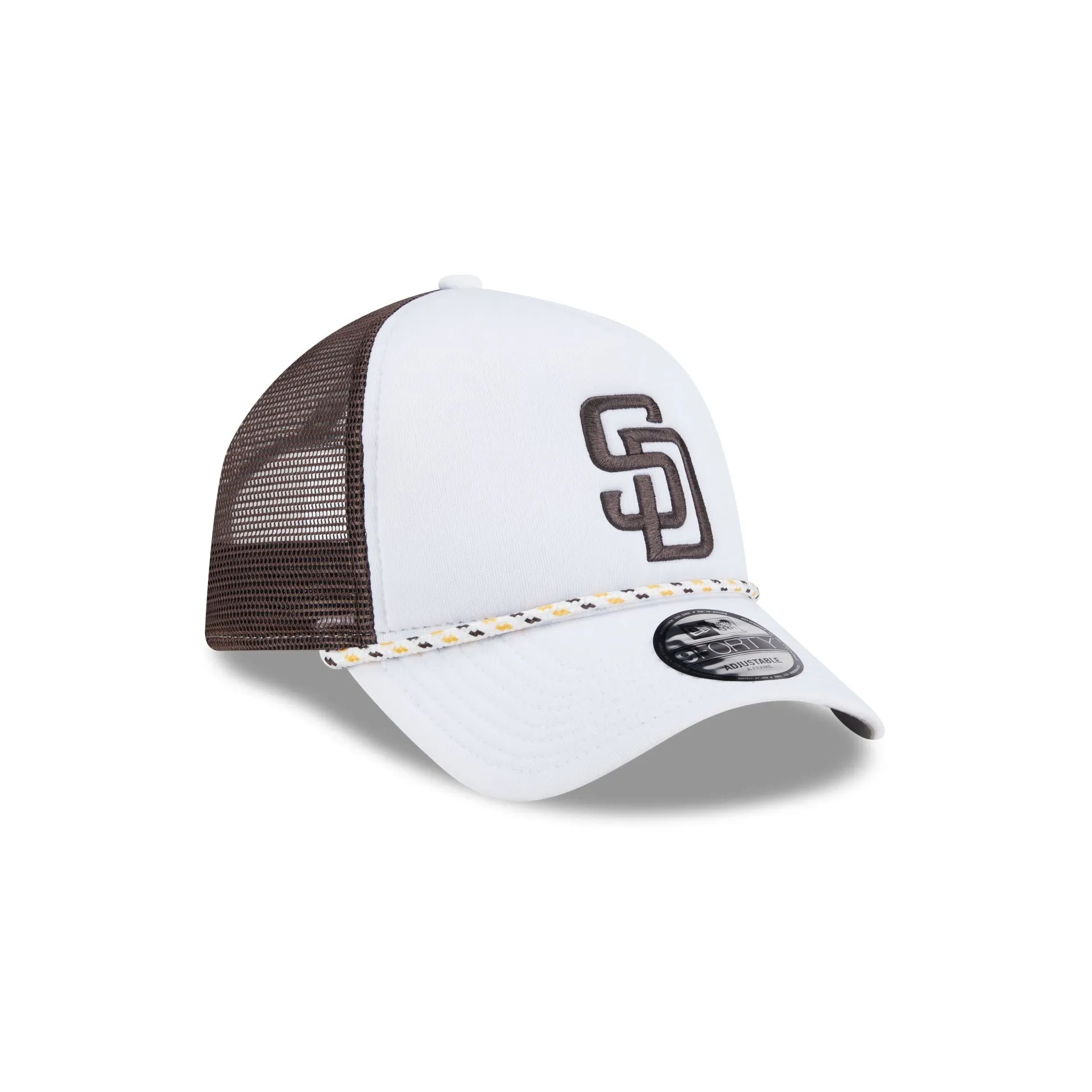 San Diego Padres Court Sport 9FORTY A-Frame Trucker Hat sold by New Era product image thumbnail 3