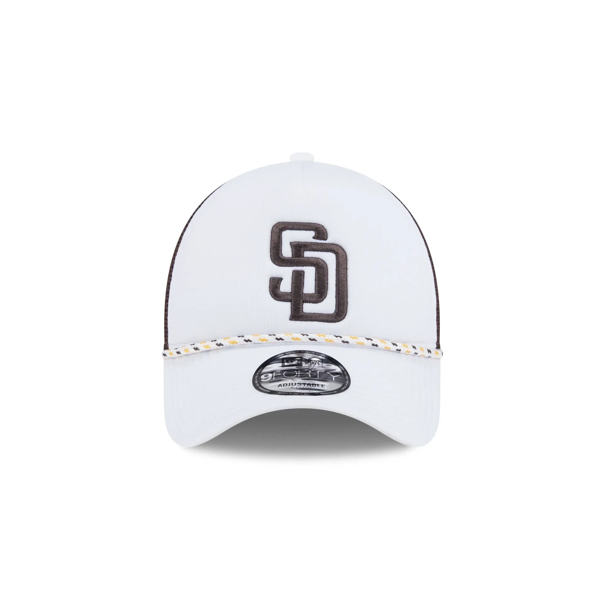 San Diego Padres Court Sport 9FORTY A-Frame Trucker Hat sold by New Era product image thumbnail 2