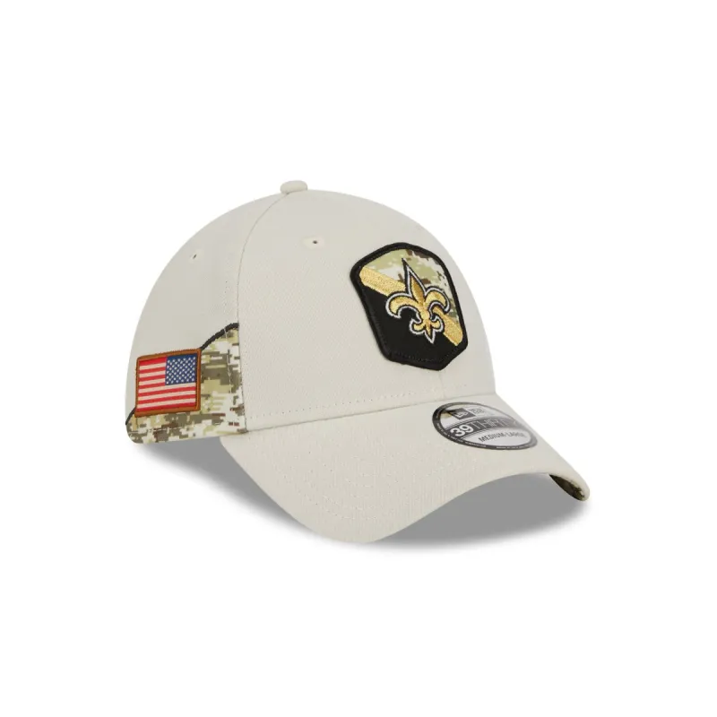 New Orleans Saints 2023 Salute to Service 39THIRTY Stretch Fit Hat sold by New Era