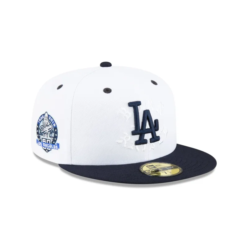 Born X Raised Los Angeles Dodgers White 59FIFTY Fitted Hat sold by New Era