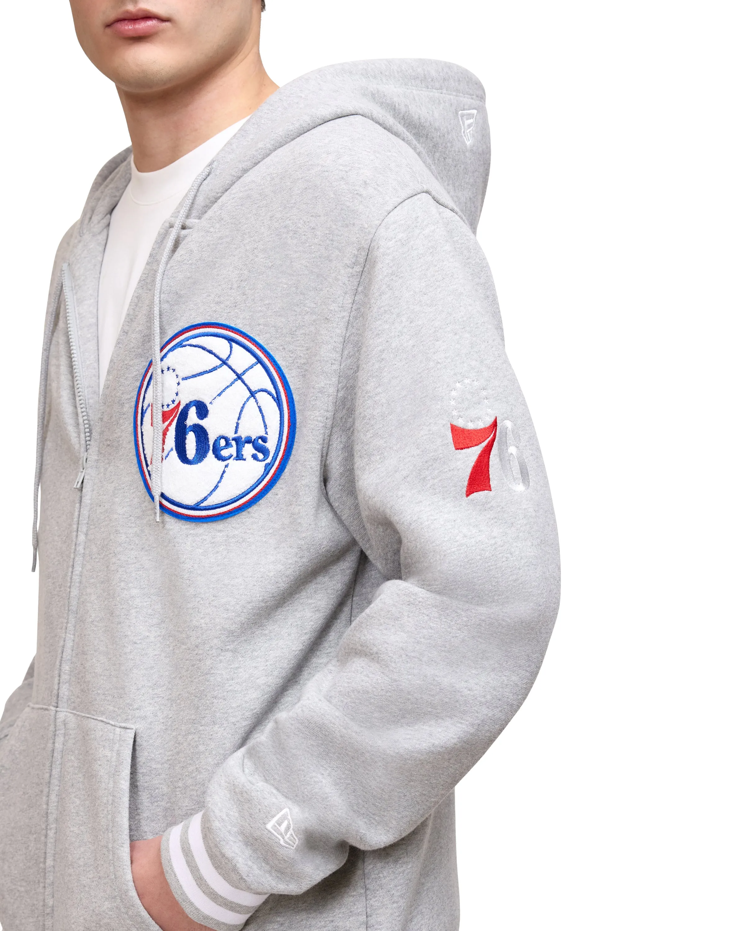 Boston Celtics Gray Logo Select Full-Zip Hoodie sold by New Era product image thumbnail 2