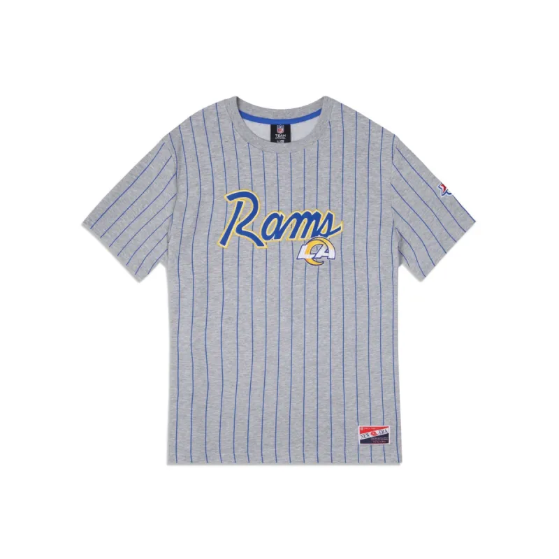 Los Angeles Rams Throwback Striped T-Shirt sold by New Era