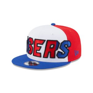 Philadelphia 76ers NBA Authentics: 2023 Back Half Edition 9FIFTY Snapback Hat sold by New Era