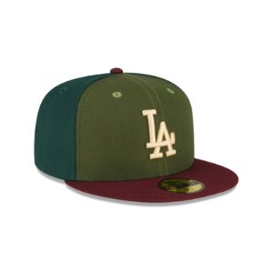 Just Caps Dark Green Los Angeles Dodgers 59FIFTY Fitted Hat sold by New Era