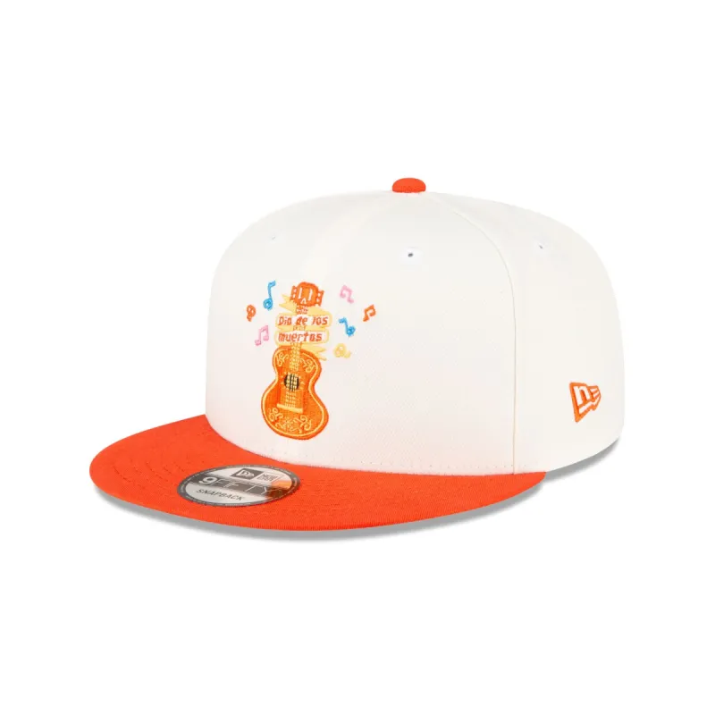 Day of the Dead Guitar Orange 9FIFTY Snapback Hat sold by New Era