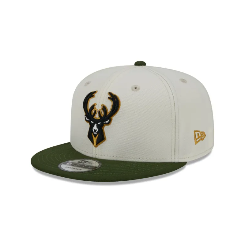 Milwaukee Bucks Emerald 9FIFTY Snapback Hat sold by New Era