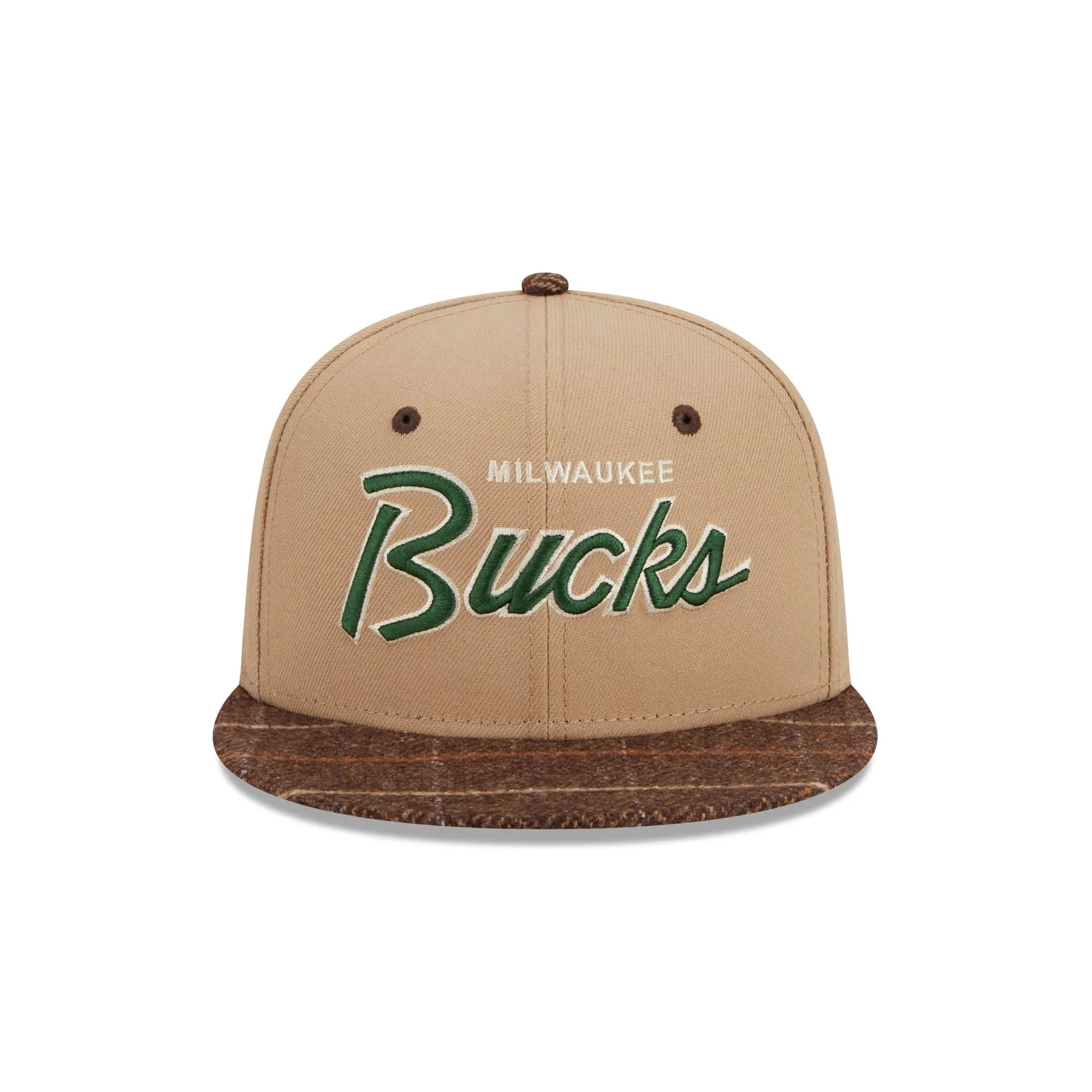 Milwaukee Bucks Traditional Check 9FIFTY Snapback Hat sold by New Era product image thumbnail 2