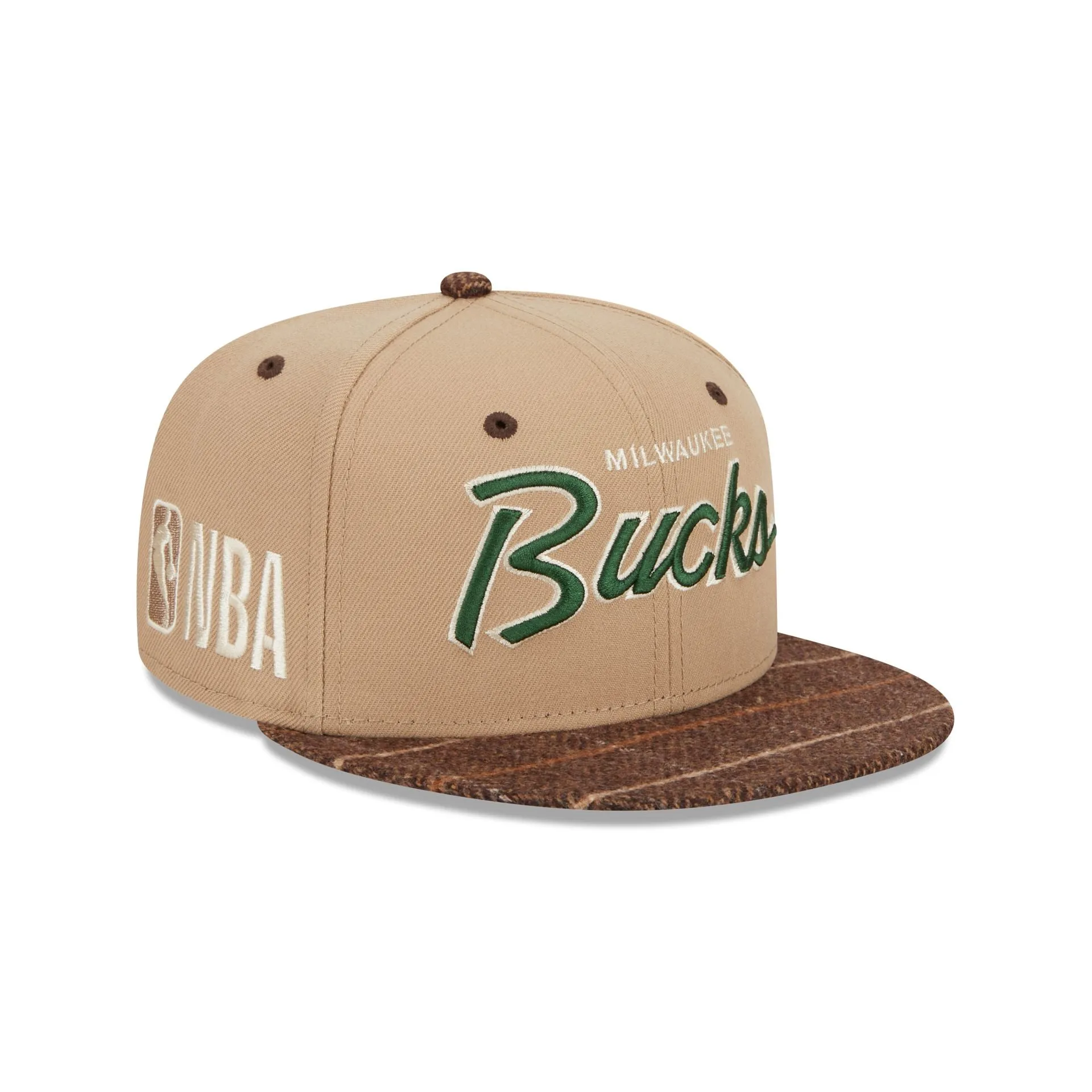 Milwaukee Bucks Traditional Check 9FIFTY Snapback Hat sold by New Era