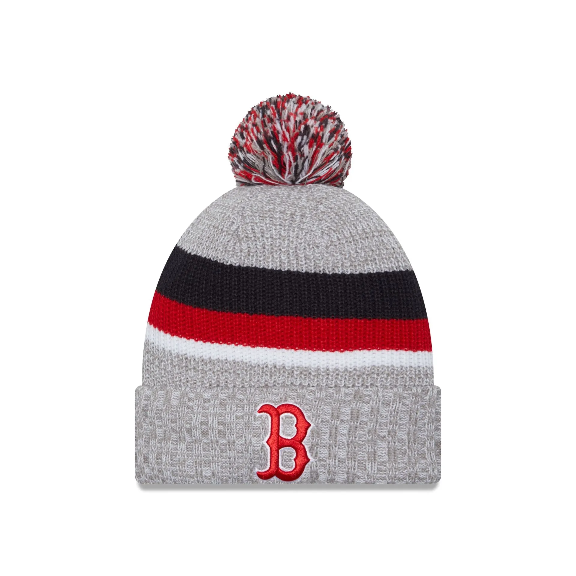 Boston Red Sox Lift Pass Pom Knit Hat sold by New Era