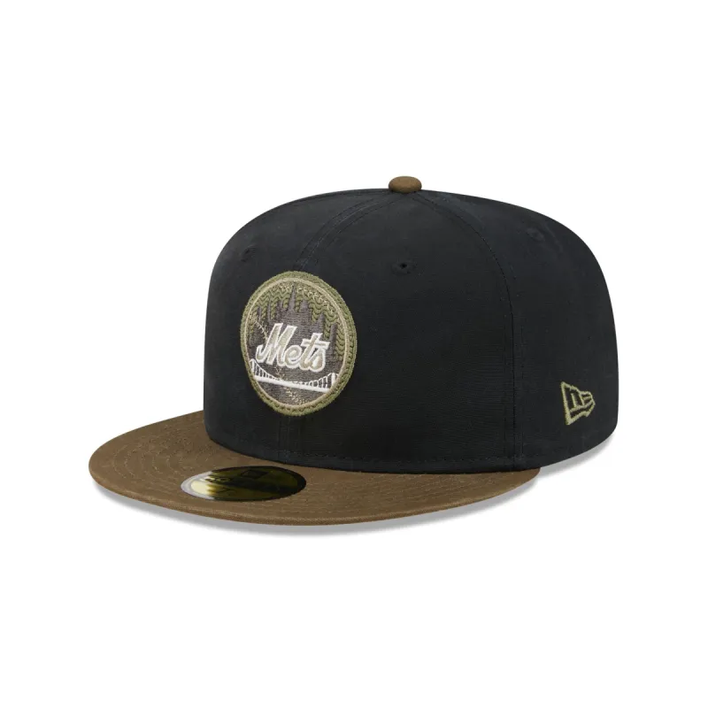 New York Mets Quilted Logo 59FIFTY Fitted Hat sold by New Era