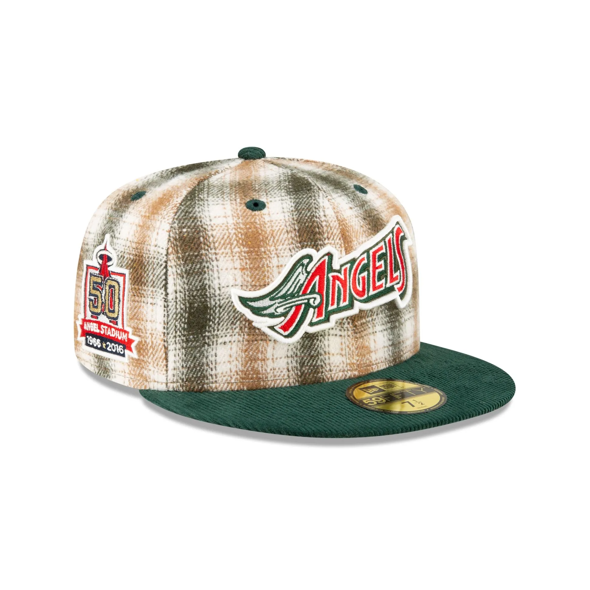 Just Caps Plaid Los Angeles Angels 59FIFTY Fitted Hat sold by New Era
