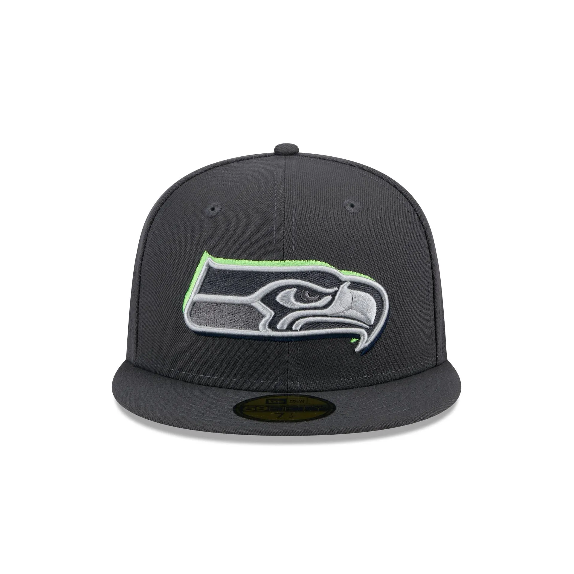 Seattle Seahawks 2024 Draft Gray 59FIFTY Fitted Hat sold by New Era product image thumbnail 2