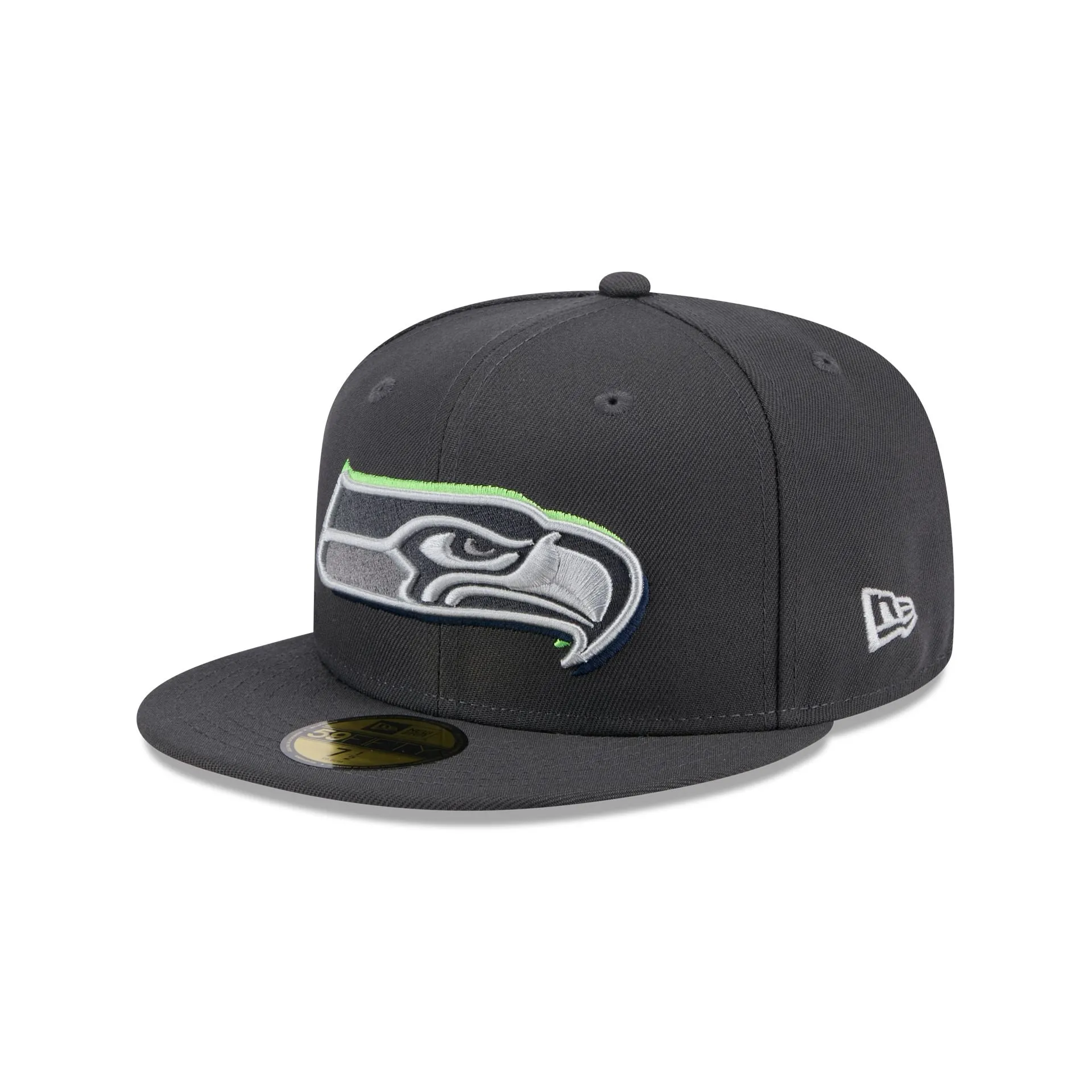 Seattle Seahawks 2024 Draft Gray 59FIFTY Fitted Hat sold by New Era product image thumbnail 3