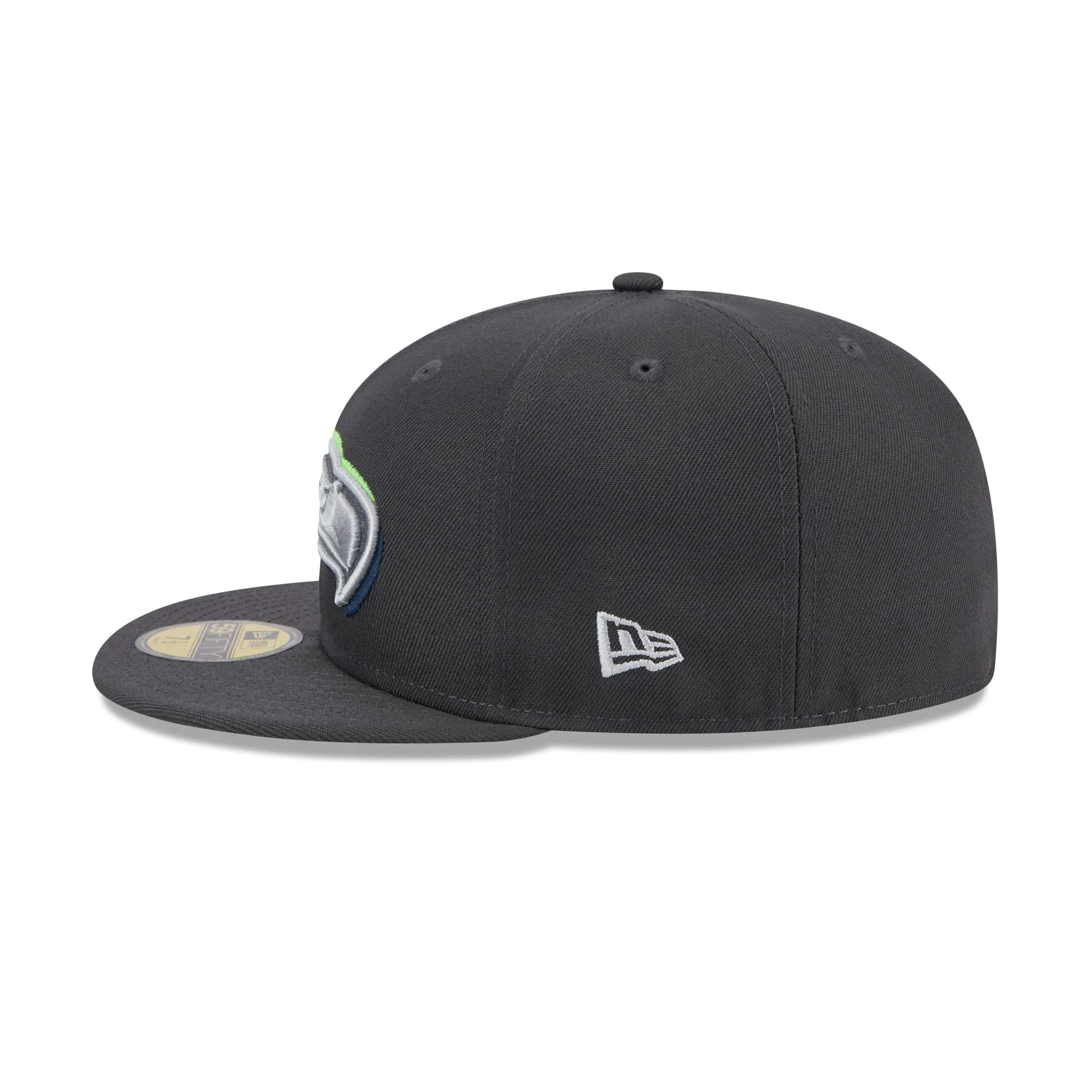 Seattle Seahawks 2024 Draft Gray 59FIFTY Fitted Hat sold by New Era product image thumbnail 5