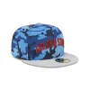 Golden State Warriors Blue Camo 59FIFTY Fitted Hat sold by New Era